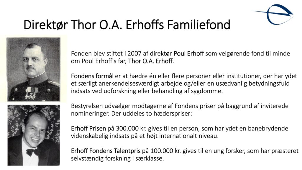 Introduktion til Erhoff Fondens prisoverrækkelse 2026, slide 4