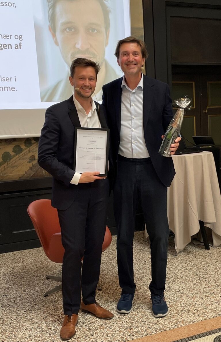 Professor, overlæge Nicolai Albrechtsen modtager Erhoff Fondens Talentpris 2026